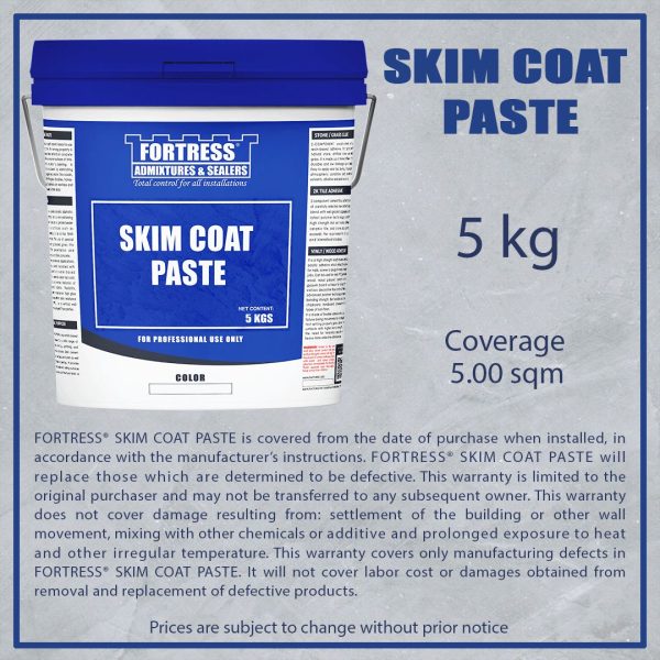 SKIM COAT PASTE 5KG / PAIL